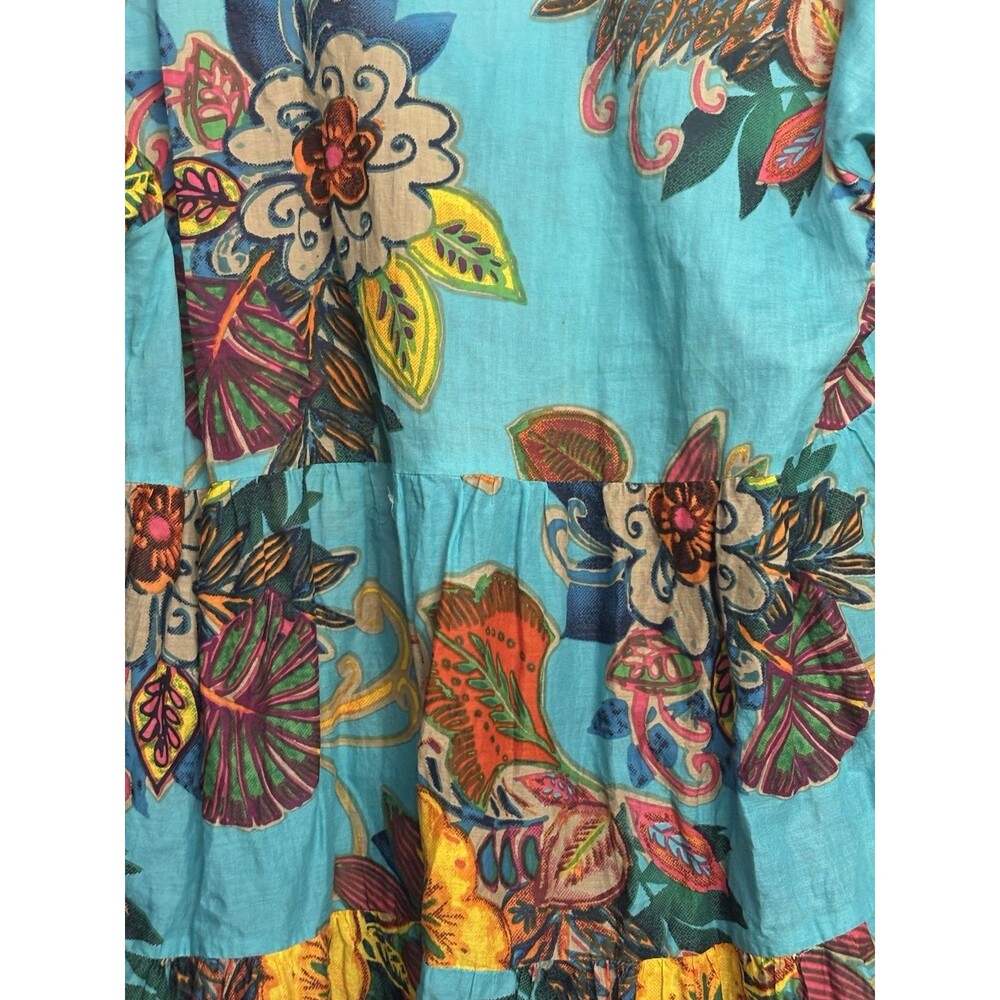 KikiSol Dress Womens Boho Artsy Tunic Beach Coverup Babydoll Dress Sz S - Picture 5 of 7